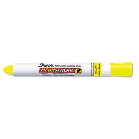 Sanford Yellow Permanent Marker, Broad; Bullet Tip 85005